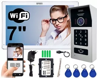 Digitálny 2-žilový video interkom WiFi 5TECH biely monitor VIRGO ONE 7'' TWIN Series
